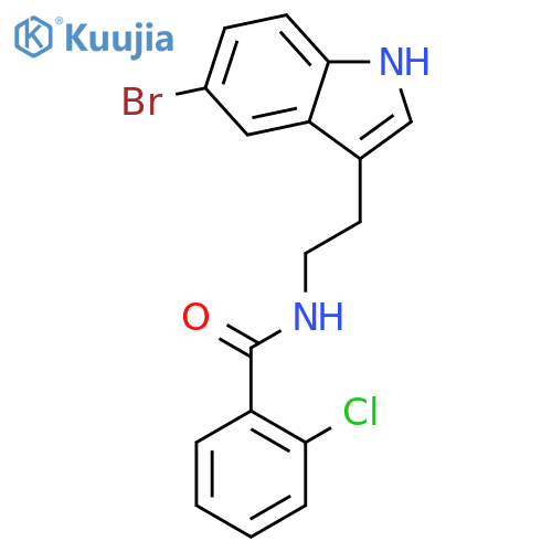 Benzamide, N-[2-(5-bromo-1H-indol-3-yl)ethyl]-2-chloro- structure
