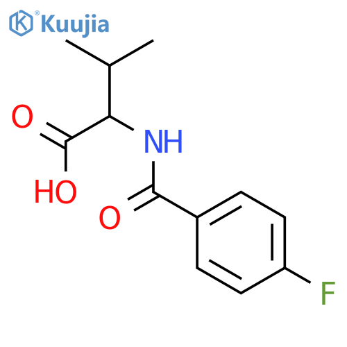 2-(4-Fluorobenzoyl)Amino-3-Methylbutanoic Acid structure