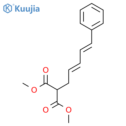 Propanedioic acid, (5-phenyl-2,4-pentadienyl)-, dimethyl ester structure