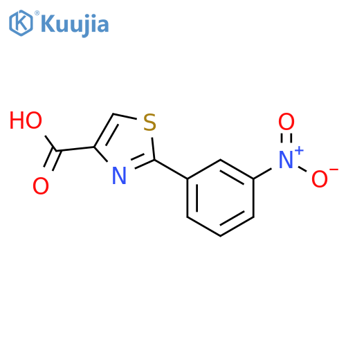 2-(3-nitrophenyl)-1,3-thiazole-4-carboxylic acid structure