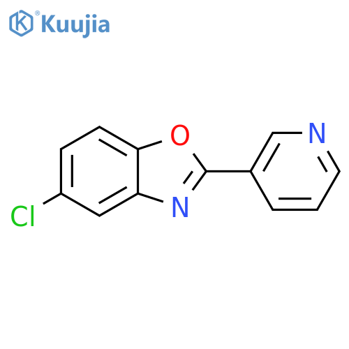Benzoxazole, 5-chloro-2-(3-pyridinyl)- structure