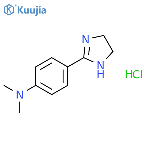 4-(4,5-dihydro-1H-imidazol-2-yl)-N,N-dimethylaniline;hydrochloride structure