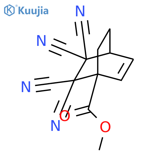 Bicyclo[2.2.2]oct-2-ene-1-carboxylicacid, 5,5,6,6-tetracyano-, methyl ester structure