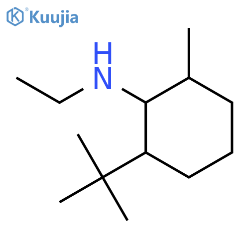 Cyclohexanamine, 2-(1,1-dimethylethyl)-N-ethyl-6-methyl- structure