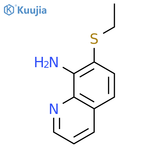 8-Quinolinamine, 7-(ethylthio)- structure