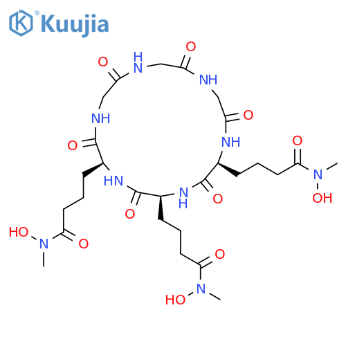 Cyclo(glycylglycylglycyl-N6-hydroxy-N6-methyl-6-oxo-L-lysyl-N6-hydroxy-N6-methyl-6-oxo-L-lysyl-N6-hydroxy-N6-methyl-6-oxo-L-lysyl) structure