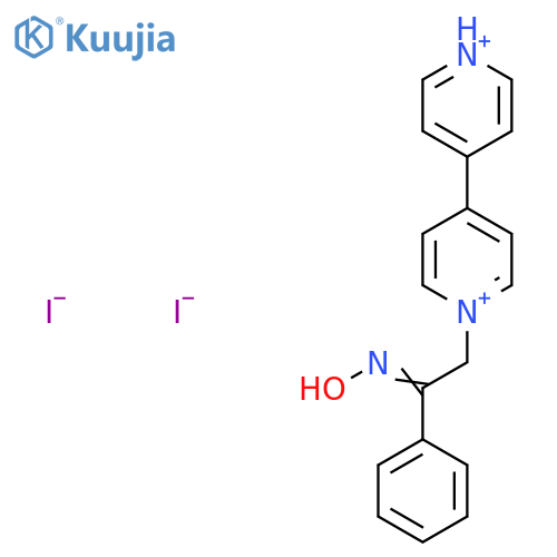 4,4'-Bipyridinium, 1-[2-(hydroxyimino)-2-phenylethyl]-, iodide structure