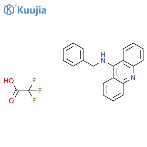 9-Acridinamine, N-(phenylmethyl)-, 2,2,2-trifluoroacetate (1:1) structure
