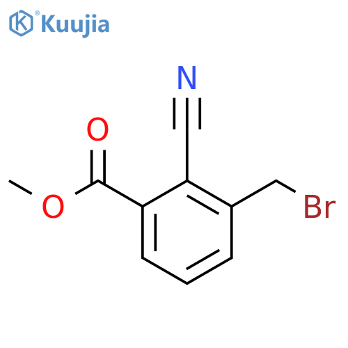 Methyl 3-(bromomethyl)-2-cyanobenzoate structure