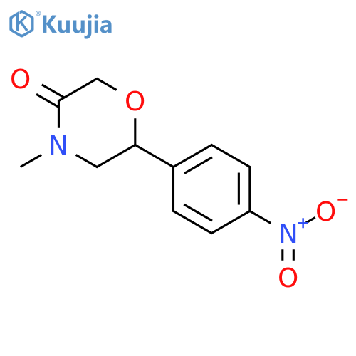 3-Morpholinone, 4-methyl-6-(4-nitrophenyl)-, (6S)- structure