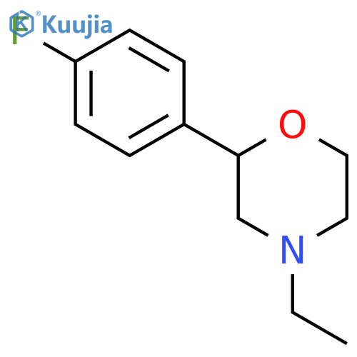 Morpholine, 4-ethyl-2-(4-fluorophenyl)-, (2S)- structure