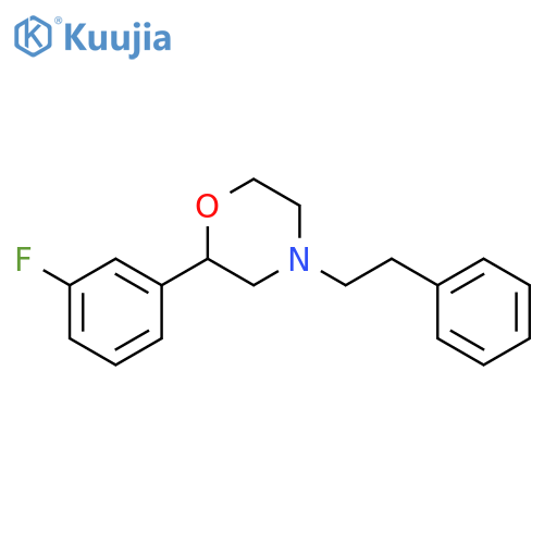 Morpholine, 2-(3-fluorophenyl)-4-(2-phenylethyl)-, (2S)- structure