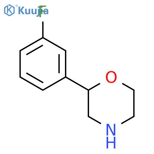 Morpholine, 2-(3-fluorophenyl)-, (2S)- structure
