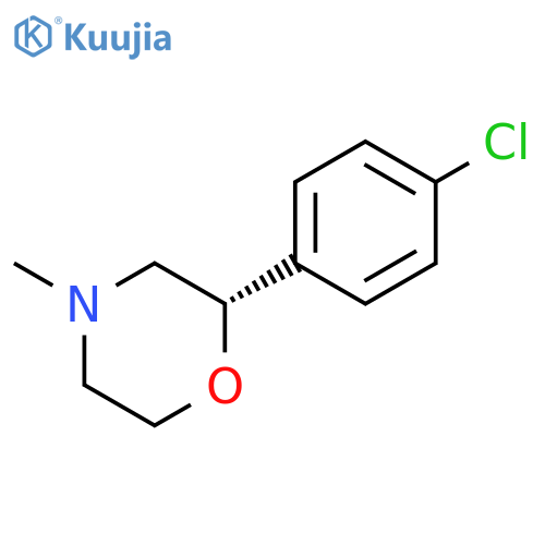 Morpholine, 2-(4-chlorophenyl)-4-methyl-, (2S)- structure