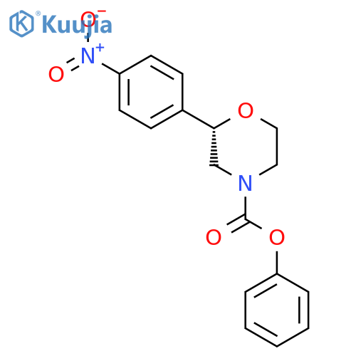 Phenyl (2s)-2-(4-nitrophenyl)morpholine-4-carboxylate structure