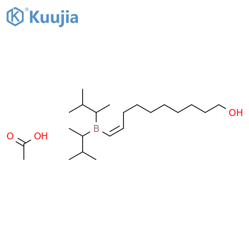 9-Decen-1-ol, 10-[bis(1,2-dimethylpropyl)boryl]-, acetate structure