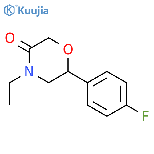 3-Morpholinone, 4-ethyl-6-(4-fluorophenyl)-, (6R)- structure