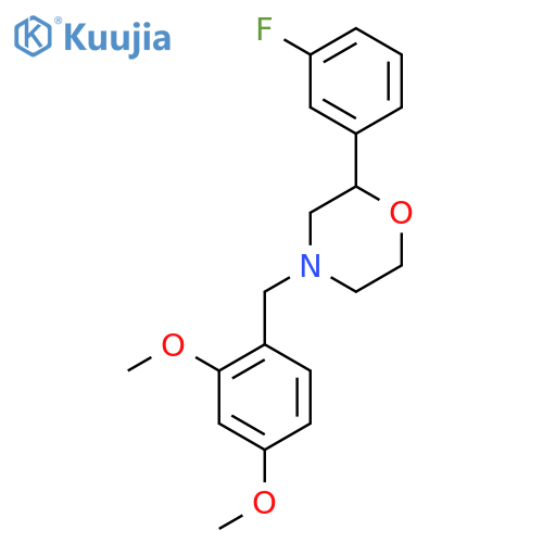 Morpholine, 4-[(2,4-dimethoxyphenyl)methyl]-2-(3-fluorophenyl)-, (2R)- structure