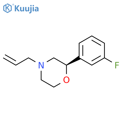 Morpholine, 2-(3-fluorophenyl)-4-(2-propen-1-yl)-, (2R)- structure