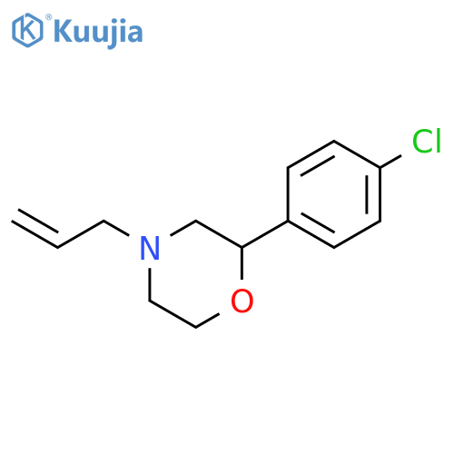Morpholine, 2-(4-chlorophenyl)-4-(2-propen-1-yl)-, (2R)- structure