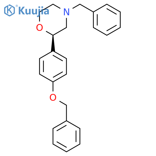 Morpholine, 2-[4-(phenylmethoxy)phenyl]-4-(phenylmethyl)-, (2R)- structure