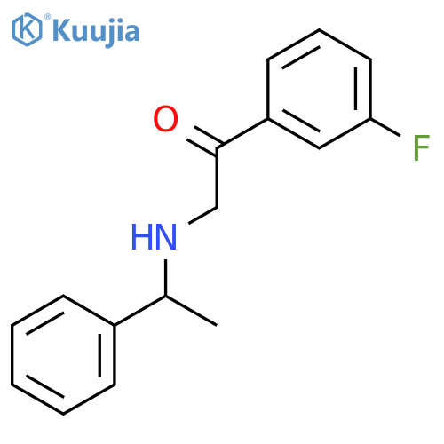Ethanone, 1-(3-fluorophenyl)-2-[[(1S)-1-phenylethyl]amino]- structure