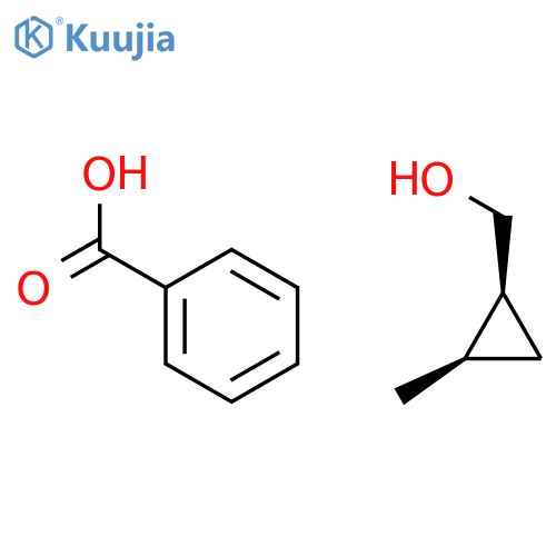 Cyclopropanemethanol, 2-methyl-, benzoate, (1S-cis)- structure