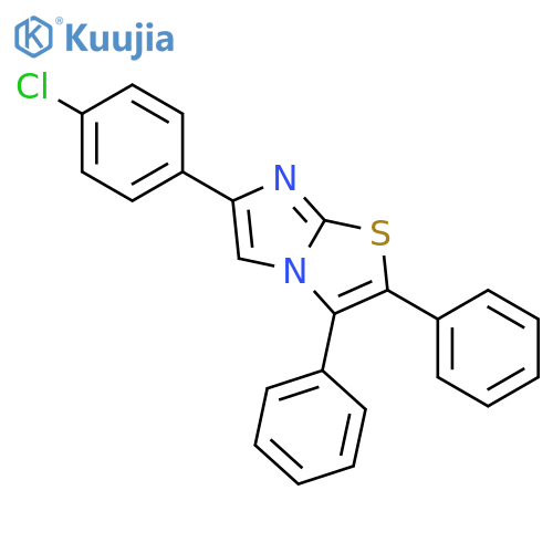 Imidazo[2,1-b]thiazole, 6-(4-chlorophenyl)-2,3-diphenyl- structure