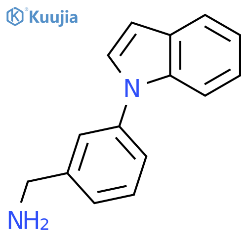 (3-(1H-Indol-1-yl)phenyl)methanamine structure