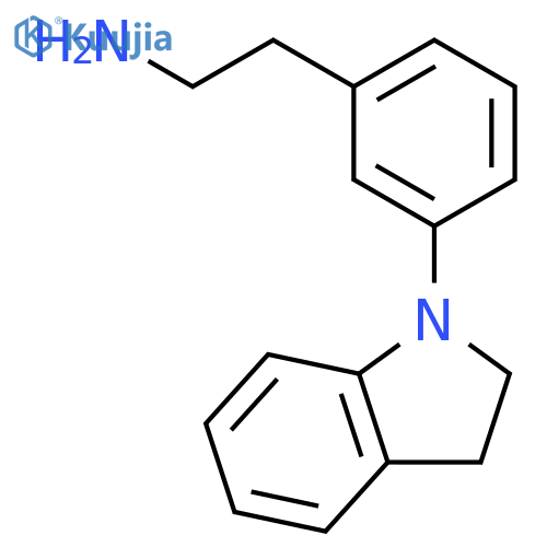Benzeneethanamine, 3-(2,3-dihydro-1H-indol-1-yl)- structure