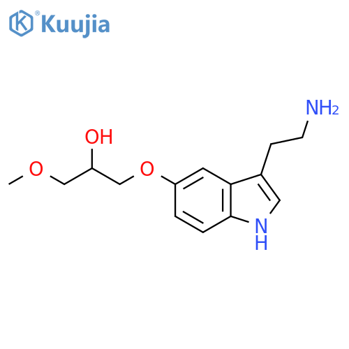 2-Propanol, 1-[[3-(2-aminoethyl)-1H-indol-5-yl]oxy]-3-methoxy- structure