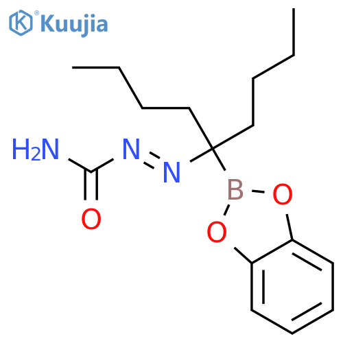 Diazenecarboxamide, 2-[1-(1,3,2-benzodioxaborol-2-yl)-1-butylpentyl]- structure