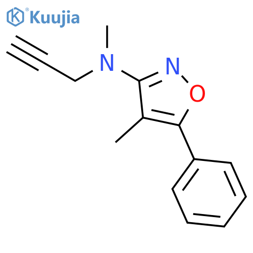 3-Isoxazolamine, N,4-dimethyl-5-phenyl-N-2-propynyl- structure