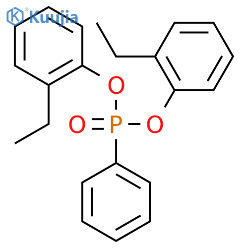 bis(2-ethylphenyl) phenylphosphonate structure