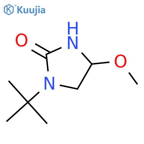 2-Imidazolidinone, 1-(1,1-dimethylethyl)-4-methoxy- structure