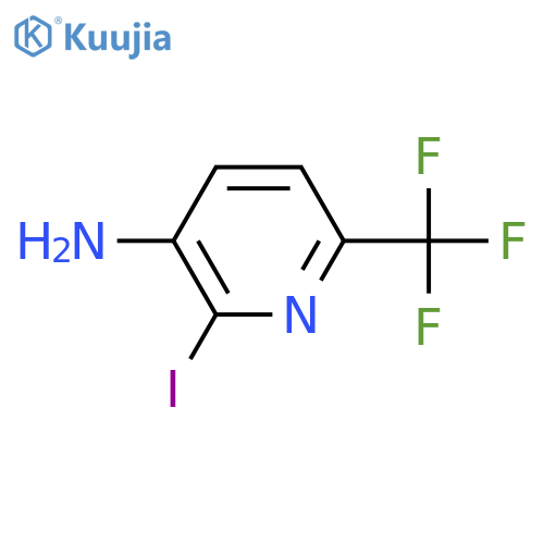2-Iodo-6-(trifluoromethyl)pyridin-3-amine structure