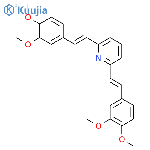 Pyridine, 2,6-bis[(1E)-2-(3,4-dimethoxyphenyl)ethenyl]- structure