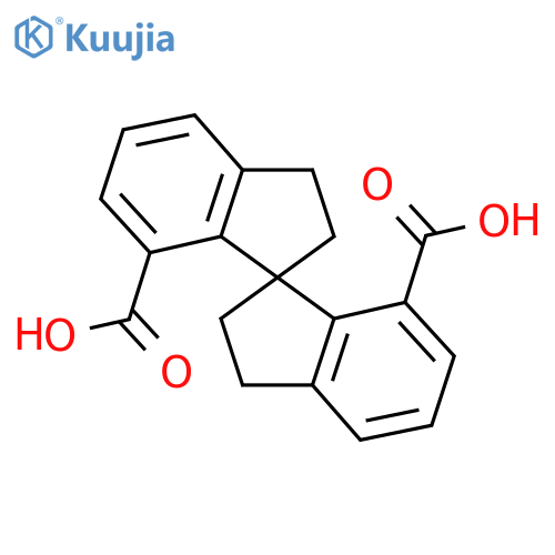 (S)-2,2',3,3'-tetrahydro-1,1'-spirobi[indene]-7,7'-dicarboxylic acid structure