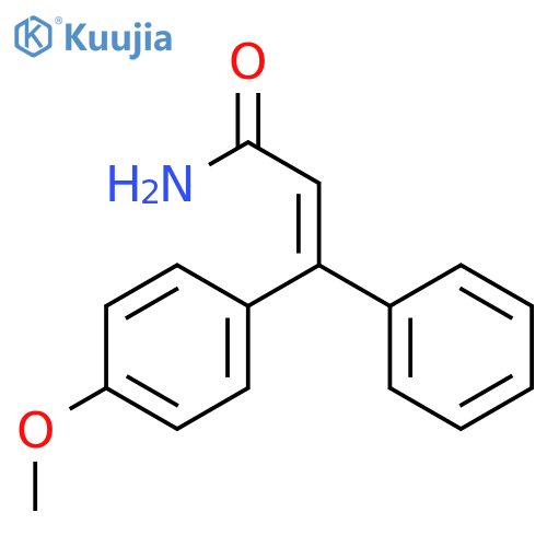 2-Propenamide, 3-(4-methoxyphenyl)-3-phenyl-, (2Z)- structure