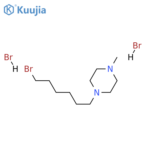 1-(6-Bromohexyl)-4-methylpiperazine dihydrobromide structure
