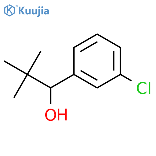 1-(3-chlorophenyl)-2,2-dimethylpropan-1-ol structure