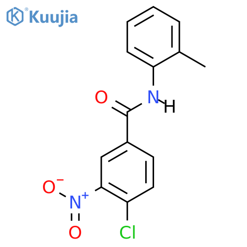 4-Chloro-N-(2-methylphenyl)-3-nitrobenzamide structure
