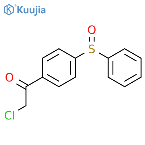 Ethanone, 2-chloro-1-[4-(phenylsulfinyl)phenyl]- structure