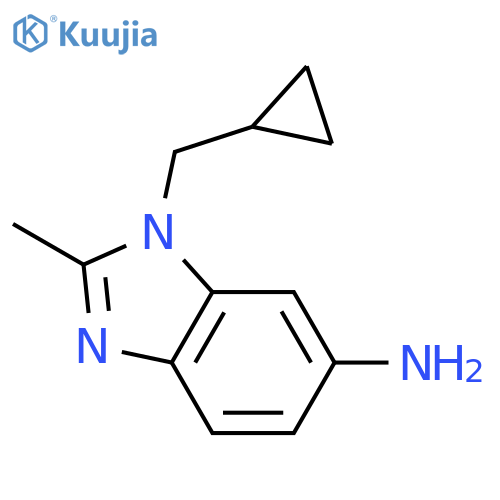 1H-Benzimidazol-6-amine, 1-(cyclopropylmethyl)-2-methyl- structure