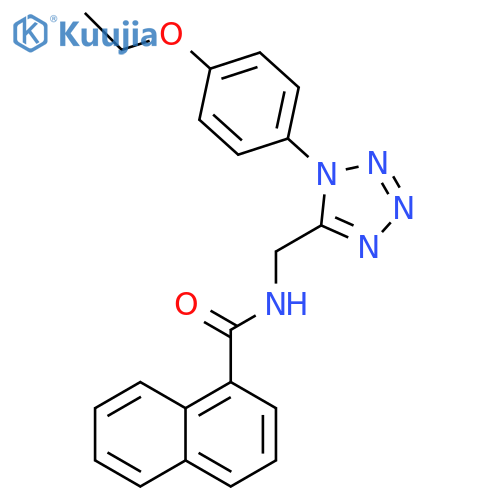 N-{1-(4-ethoxyphenyl)-1H-1,2,3,4-tetrazol-5-ylmethyl}naphthalene-1-carboxamide structure