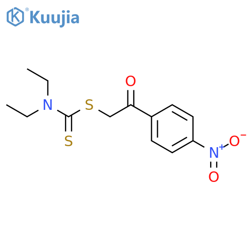 2-(4-nitrophenyl)-2-oxoethyl diethyldithiocarbamate structure