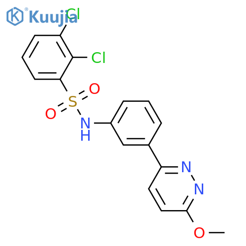 2,3-dichloro-N-3-(6-methoxypyridazin-3-yl)phenylbenzene-1-sulfonamide structure