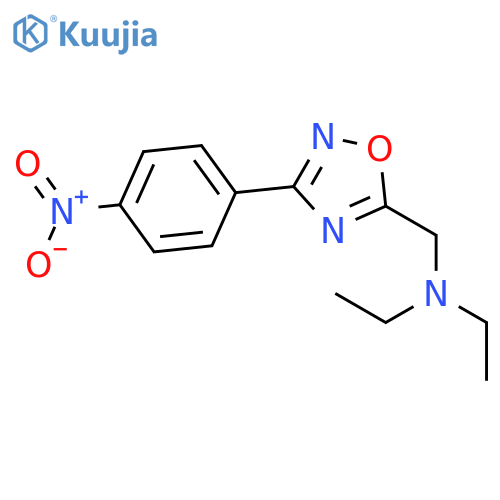 1,2,4-Oxadiazole-5-methanamine, N,N-diethyl-3-(4-nitrophenyl)- structure