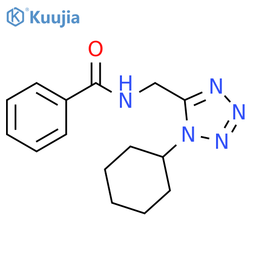 N-(1-cyclohexyl-1H-1,2,3,4-tetrazol-5-yl)methylbenzamide structure