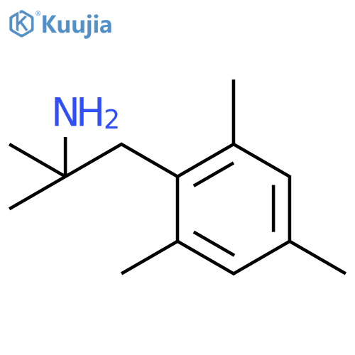 2-methyl-1-(2,4,6-trimethylphenyl)propan-2-amine structure